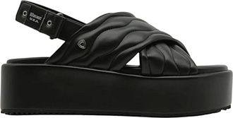 Blauer Sandalo - Dames - Sleehakken - Zwart - 39 EU - Schoenen