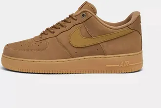 Nike Mens Air Force 1 07 Wb Sneakers In Flax/wheat-Gum