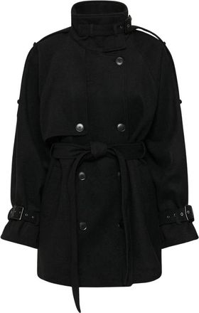 Gestuz GZavic Jas - Dames - Mantel - Zwart - XS - Wol - Jassen