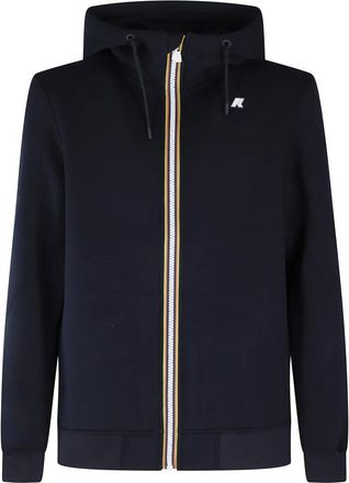 K-Way Hoodies & sweatvesten, Heren, Blauw, L, Rainer Spacer Sweatshirt