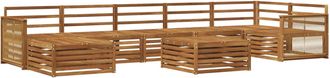 vidaXL Conjunto De Sof&aacute;s De Exterior 8 Uds. Natural Vidaxl