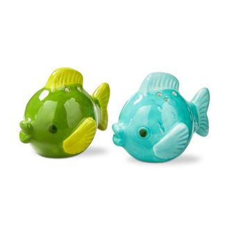 Tag Fish S&P S/2 Multi Earthenware Summer in Blue at Nordstrom