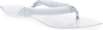 Alaia Invisible Padded Thong Sandal in Argent at Nordstrom, Size 40