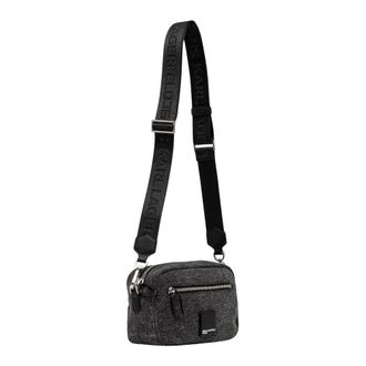 Karl Lagerfeld Tassen, unisex, Grijs, ONE Size, Denim, Box Logo Soft Denim Crossbody