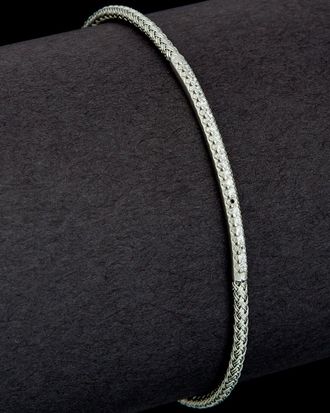 Meshmerise 18K Over Silver 0.15 Ct. Tw. Diamond Cuff