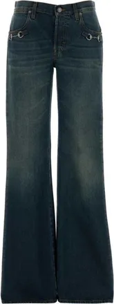 Gucci Blue Bootcut Mid Rise Jeans