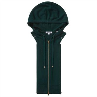 Veronica Beard Womens Cashmere Hoodie Dickey In Pine