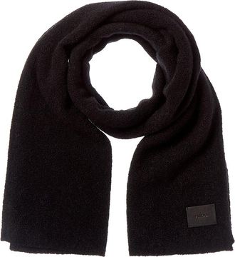 Vince Boucle Reverse Jersey Knit Oversized Wool-Blend Scarf