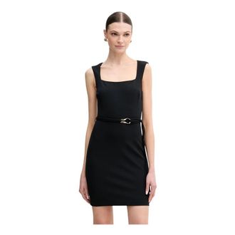 Guess Clea Jurk - Dames - Korte kleedjes - Zwart - XS - Polyester - Kleedjes