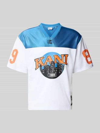 Karl Kani Trikot-Shirt mit Logo-und Motiv-Prints Modell OG Sport College in Weiss, Gr&ouml;&szlig;e XXL