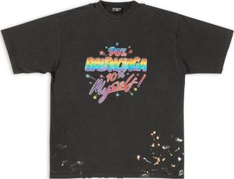 Balenciaga 90/10 T-Shirt Large Fit Black 641675TMVH31055