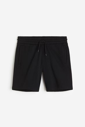H&M Sweatshorts in Regular Fit - Schwarz