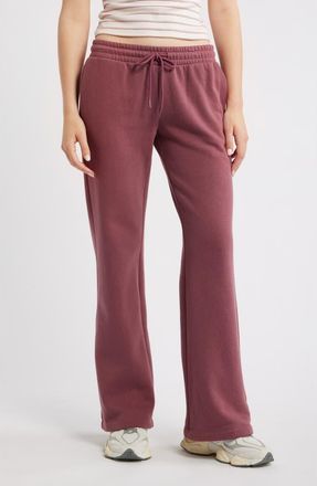 BP. Baggy Flare Leg Sweatpants in Burgundy Shade at Nordstrom, Size Xx-Small