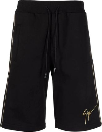 Giuseppe Zanotti Zwart Katoen Elegant Bermuda Shorts - Heren - Korte Broeken - Zwart - S - Katoen - Korte Broeken