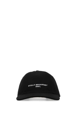 Stella McCartney Stella Mc Cartney Black Cotton Blend Baseball Cap
