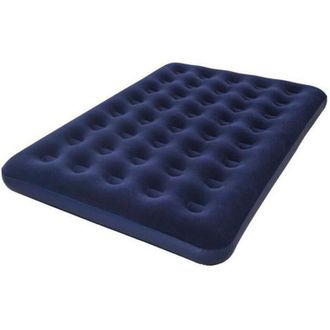 Bestway Colch&oacute;n Hinchable Floque Horizon Double De Bestway Bomba El&eacute;ctrica Sidewinder + Bolsa - 2 Plazas - Azul