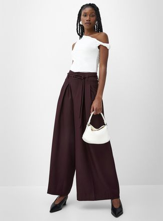 Icone Womens Pleated-waist ultra-wide pant