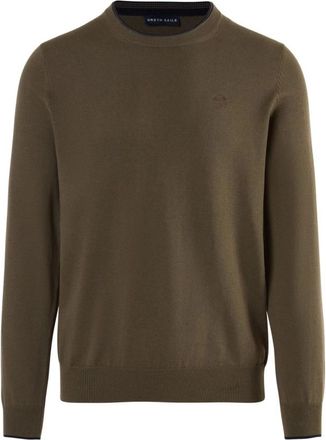 North Sails Eco Sporty Crewneck Gebreide kleding - Heren - Ronde hals truien - Groen - S - Katoen - Truien & Vesten