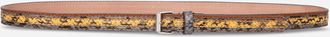 Dries Van Noten Printed Leather Belt Multicolor