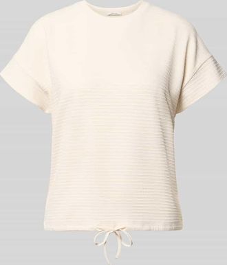 OPUS Regular Fit T-Shirt aus Viskose-Mix Modell Solke in Beige, Gr&ouml;&szlig;e 36