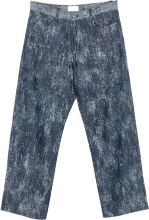 Laneus Hombre, Vaqueros, Azul, Talla: S