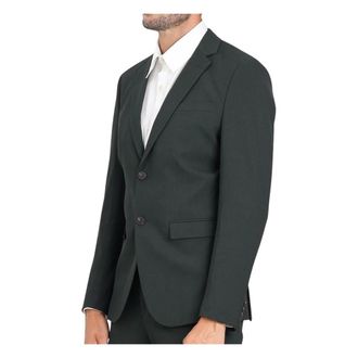Selected Heren, Jassen, Groen, Maat: 4XL Leer