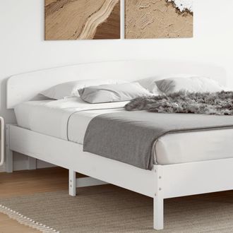 vidaXL Cabecero De Cama Madera Maciza De Pino Blanco 200 Cm Vidaxl