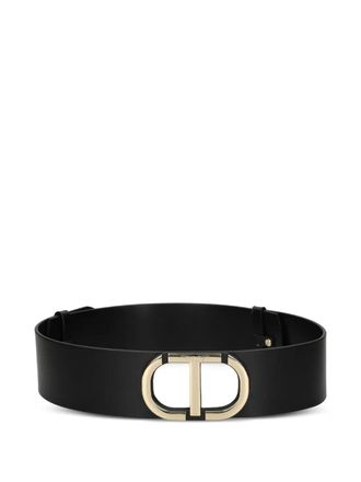 Twin-Set logo-buckle belt - Black