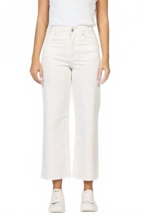 Dear John Denim Holly High Rise Fray Hem Jeans In White