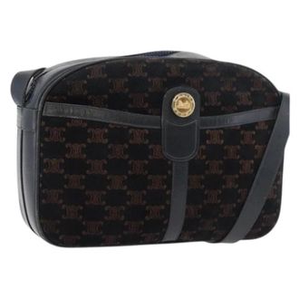 Celine Pre-owned Cross Body Bags, female, Black, Size: ONE SIZE Pre-owned Vintage Macadam Shoulder Bag