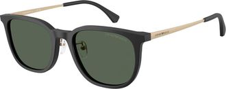 Emporio Armani Irregular Zonnebrillen - Heren - Zonnebrillen - Zwart - 55 MM - Accessoires