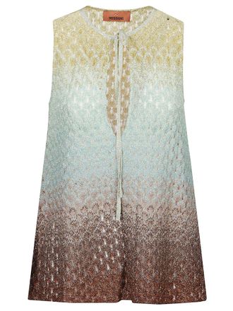 Missoni Lam&eacute; Sleeveless Keyhole Top