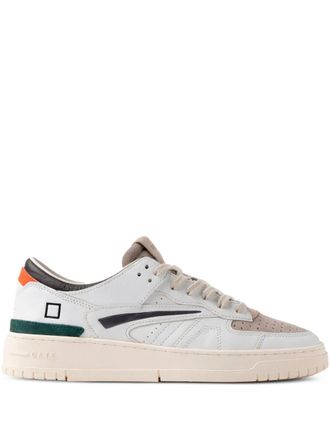 D.A.T.E. leather panelled trainers - men - Leather/Rubber/Suede/Leather/Cotton - 45 - White