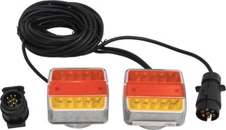 vidaXL Vidaxl - Luces De Remolque 2 Uds Bombilla Led Roja 10,5x7,5x10 Cm 12v