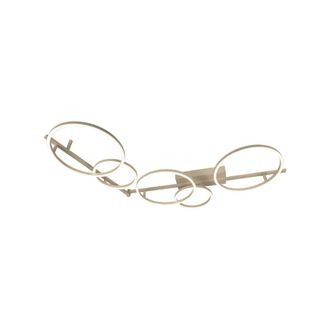 Lucide L&aacute;mpara de techo de metal con 1 led integrado, taupe