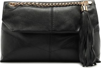 Arezzo Small Sonya Leather Crossbody Bag in Black at Nordstrom