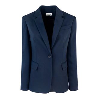 P.A.R.O.S.H. Blazers, female, Blue, Size: XS Blue Classic Jacket with One Button