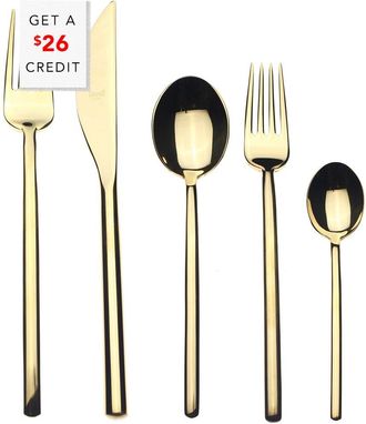Mepra 5Pc Flatware Set With $26 Credit