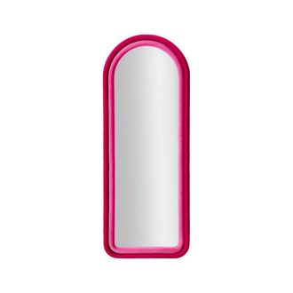 Dmora Dmora - Espejito Bondone, Espejo, Objeto De Decoraci&oacute;n De Pared, Decoraci&oacute;n De Espejo, 60x4 H160 Cm, Fucsia