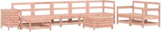 vidaXL vidaXL 10 Piece Garden Sofa Set Solid Wood Douglas Fir