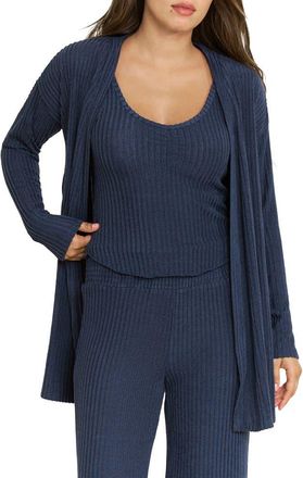 Honeydew Intimates Dream Cloud Cardigan in Midnight at Nordstrom, Size X-Small/small
