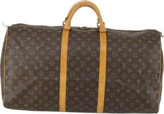 Louis Vuitton Pre-owned Weekend Bags, female, Brown, Size: ONE SIZE Pre-owned Vintage Monogram Keepall Duffle Bag