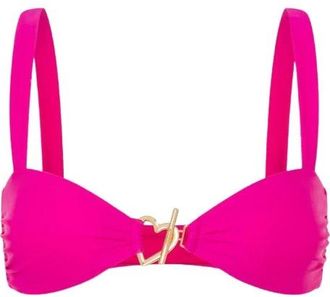 Moschino Top Bikini in Lycra - - Swimwear - Donna - Rosa - 2XL