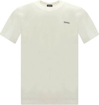 Ermenegildo Zegna White Cotton Mens T-Shirt
