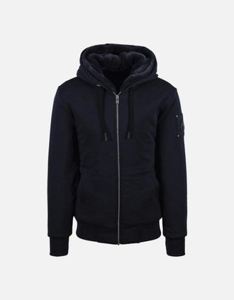 Moose Knuckles Mens Moose Knuckles Classic Bunny Hoody 354 Navy - Size: 44