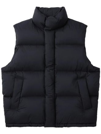 AURALEE / Super Light Nylon Ripstop Down Vest (Orange) | twelve
