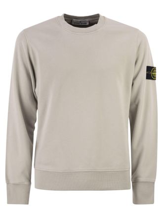 Stone Island Sweatshirt mit normaler Passform, Rundhalsausschnitt und Raglan&auml;rmeln