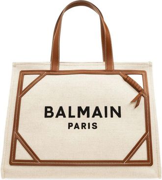 Balmain B-army Logo-embroidered Top Handle Bag