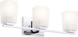 Netlighting Kichler Roehm Bathroom Wall Lamp Polished Chrome IP44