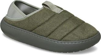Crocs Classic Vegan Suede Quilted Slip On Shoe in Galactic Grey at Nordstrom, Size 10 Womens